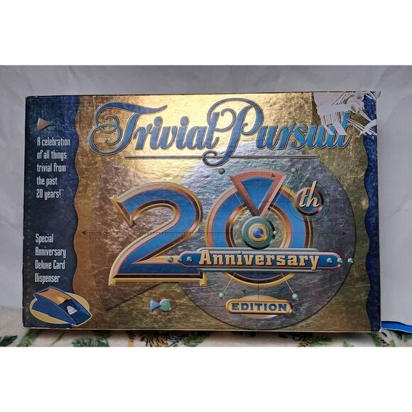 Trivial Pursuit TRIVIA GAME 20th Anniversary Edition PREOWNED - Picture 1 of 7